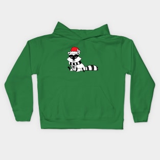 Christmas raccoon Kids Hoodie